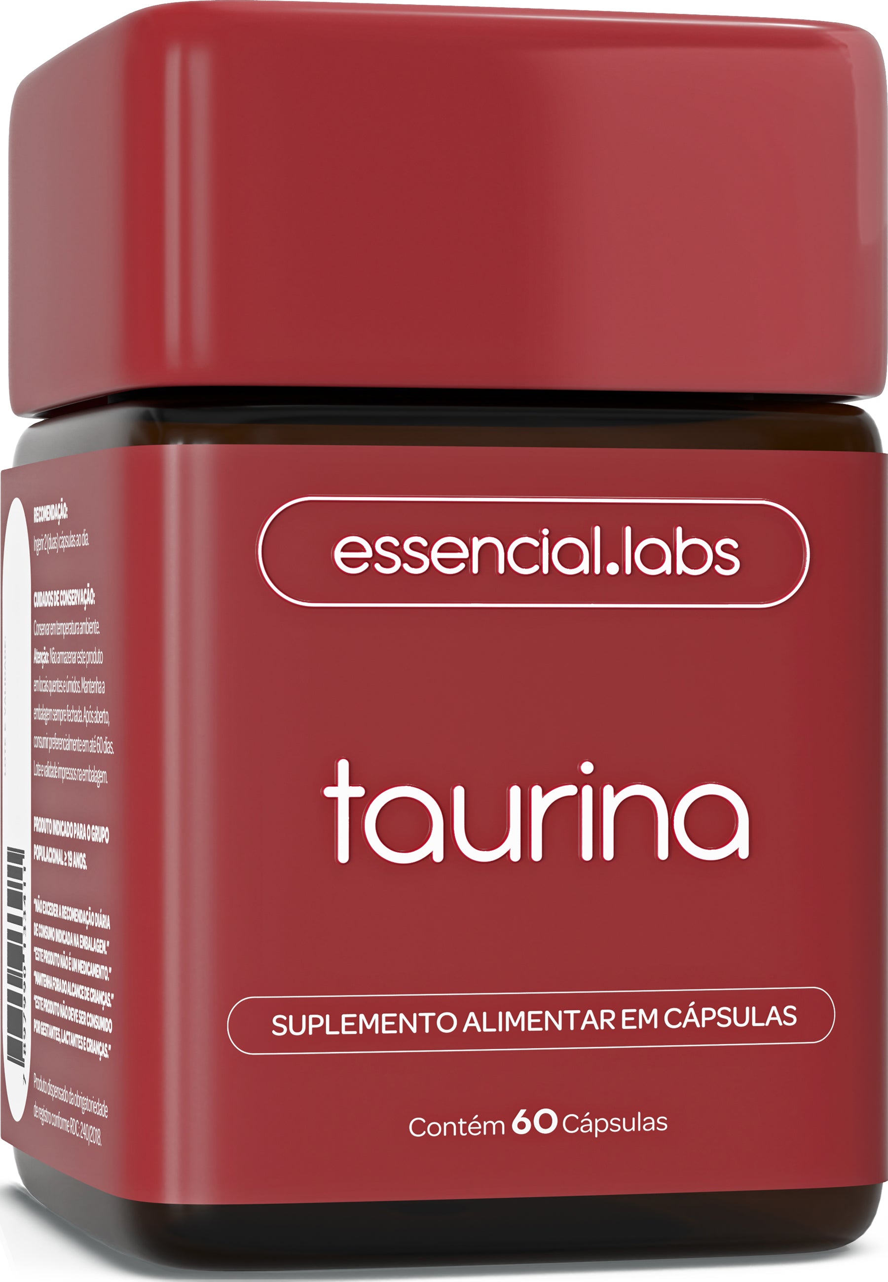 Taurina - Essencial Labs - 60 cápsulas