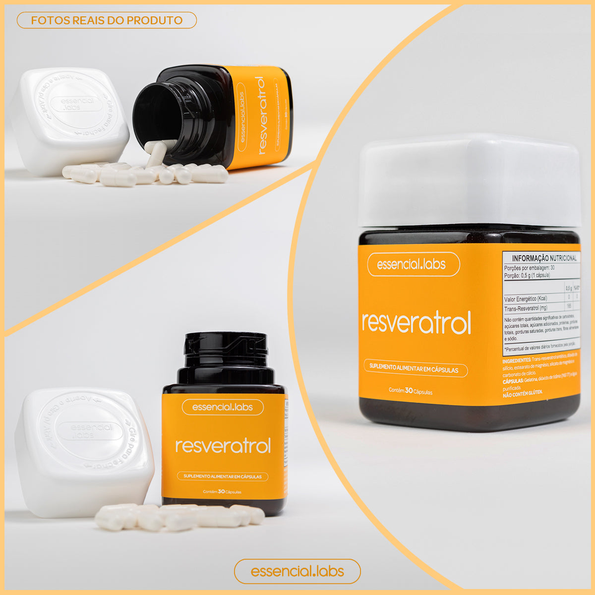 Resveratrol - Essencial Labs - 30 cápsulas