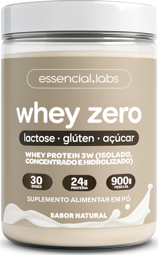 Whey Protein Zero Lactose - Essencial Labs - 900g