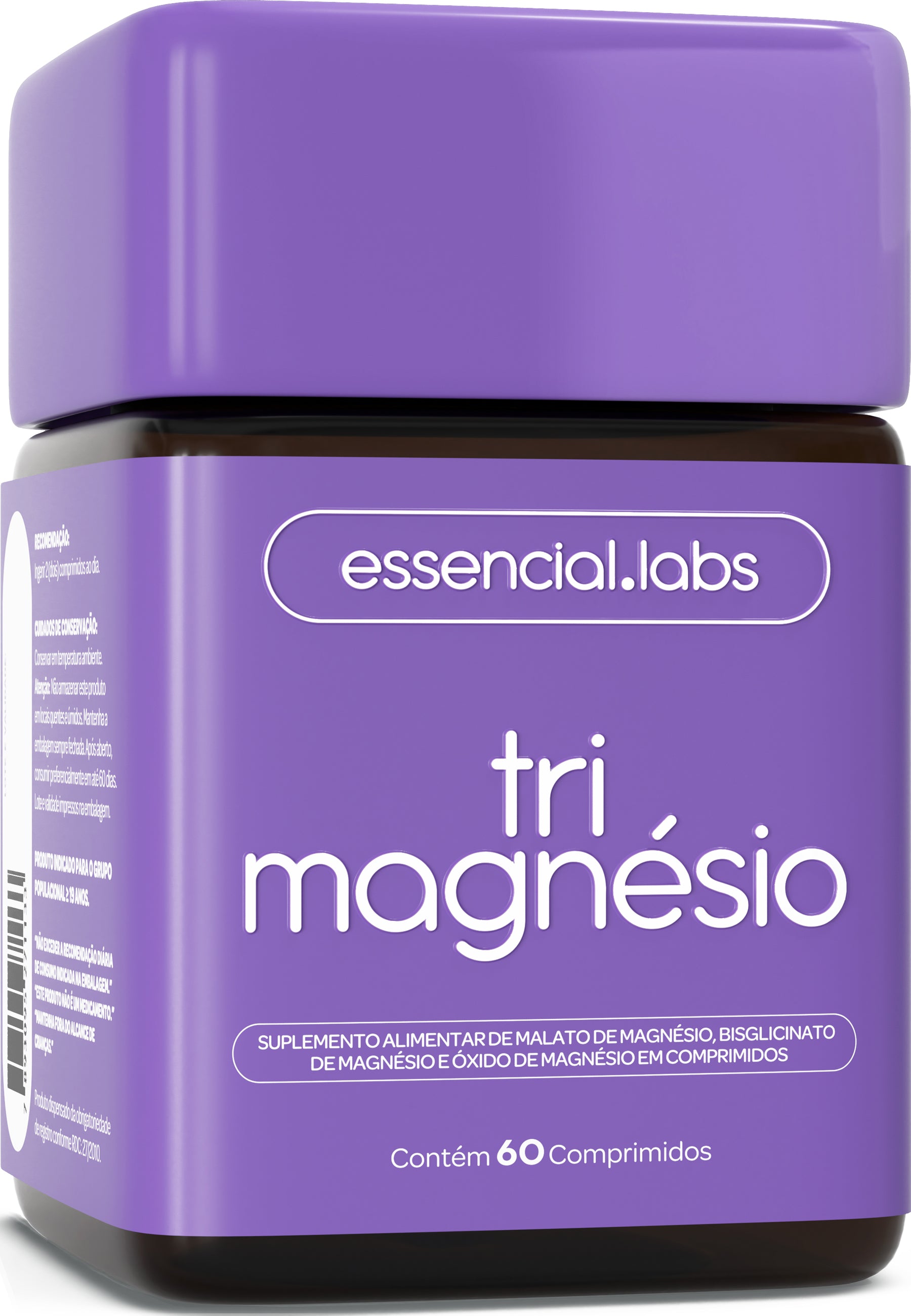 Tri Magnésio - Essencial Labs - 60 comprimidos