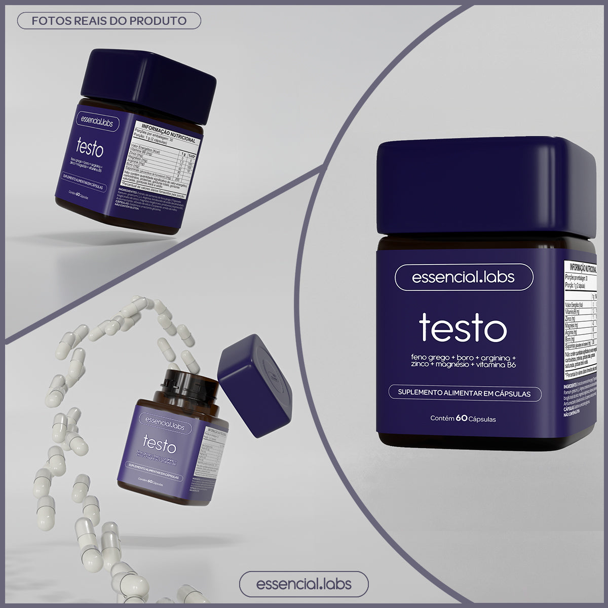Testo - Essencial Labs - 60 cápsulas