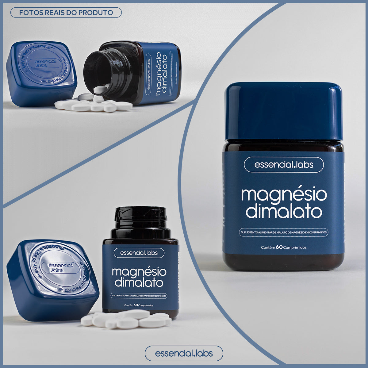 Magnésio Dimalato - Essencial Labs - 60 comprimidos