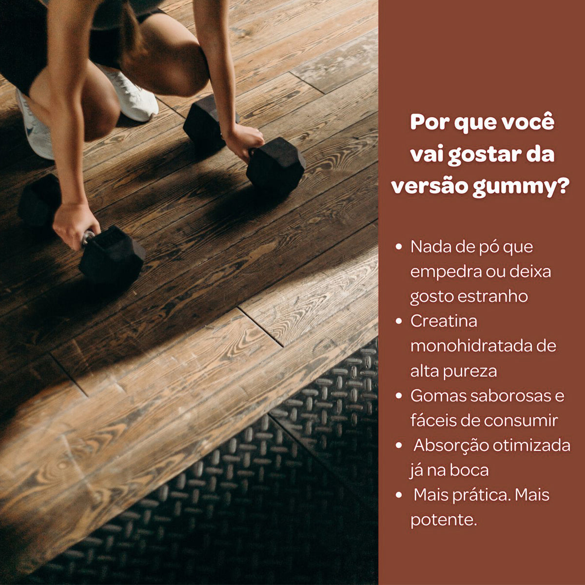 Gummy Creatina - Essencial Labs - Sabor Chocolate Belga