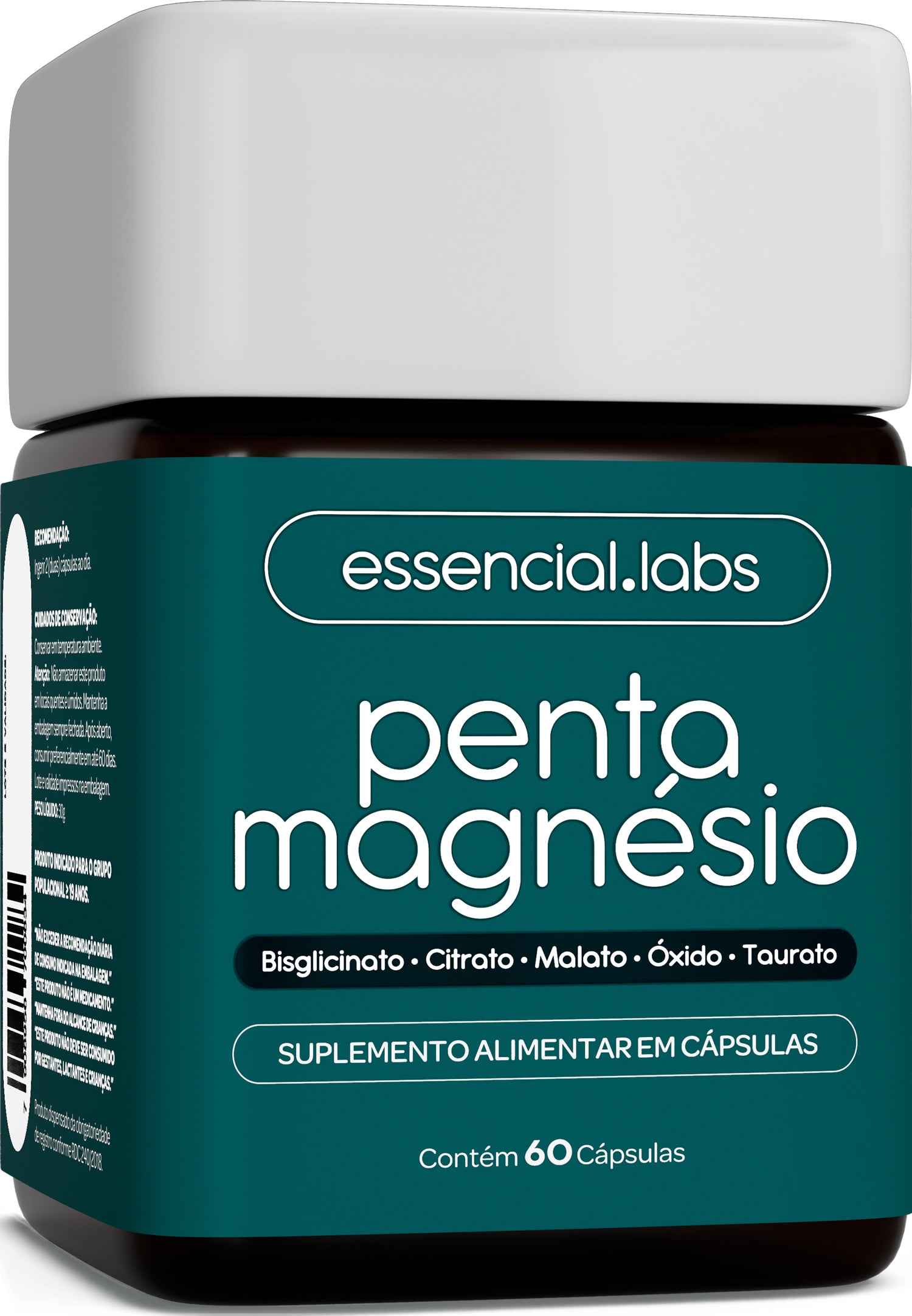 Penta Magnésio - Essencial Labs - 60 cápsulas