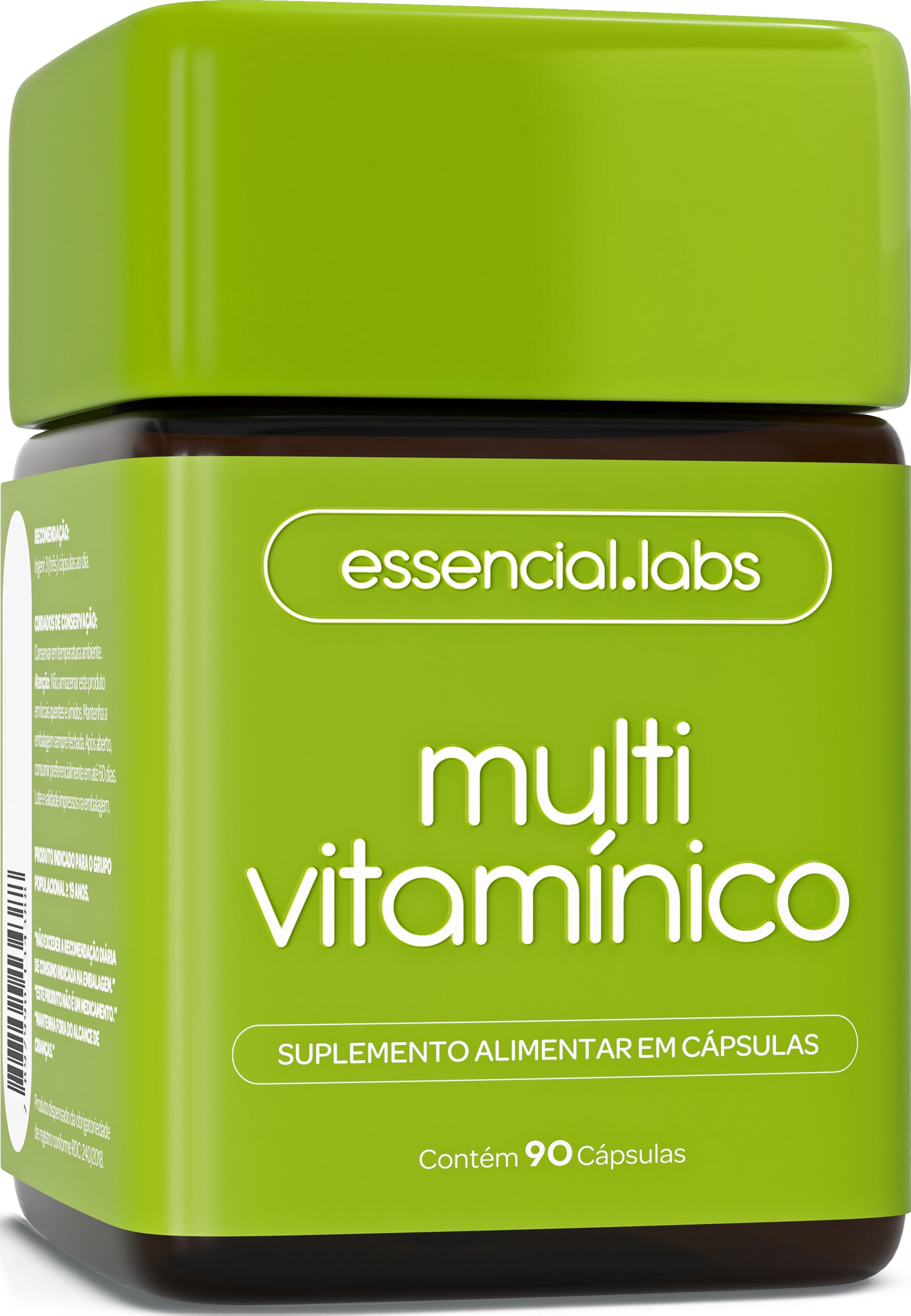 Multivitaminico de A a Zinco - Essencial Labs - 90 cápsulas