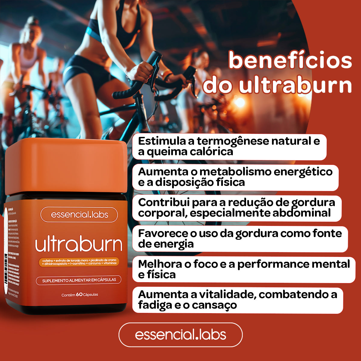 Ultraburn - Essencial Labs - 60 cápsulas