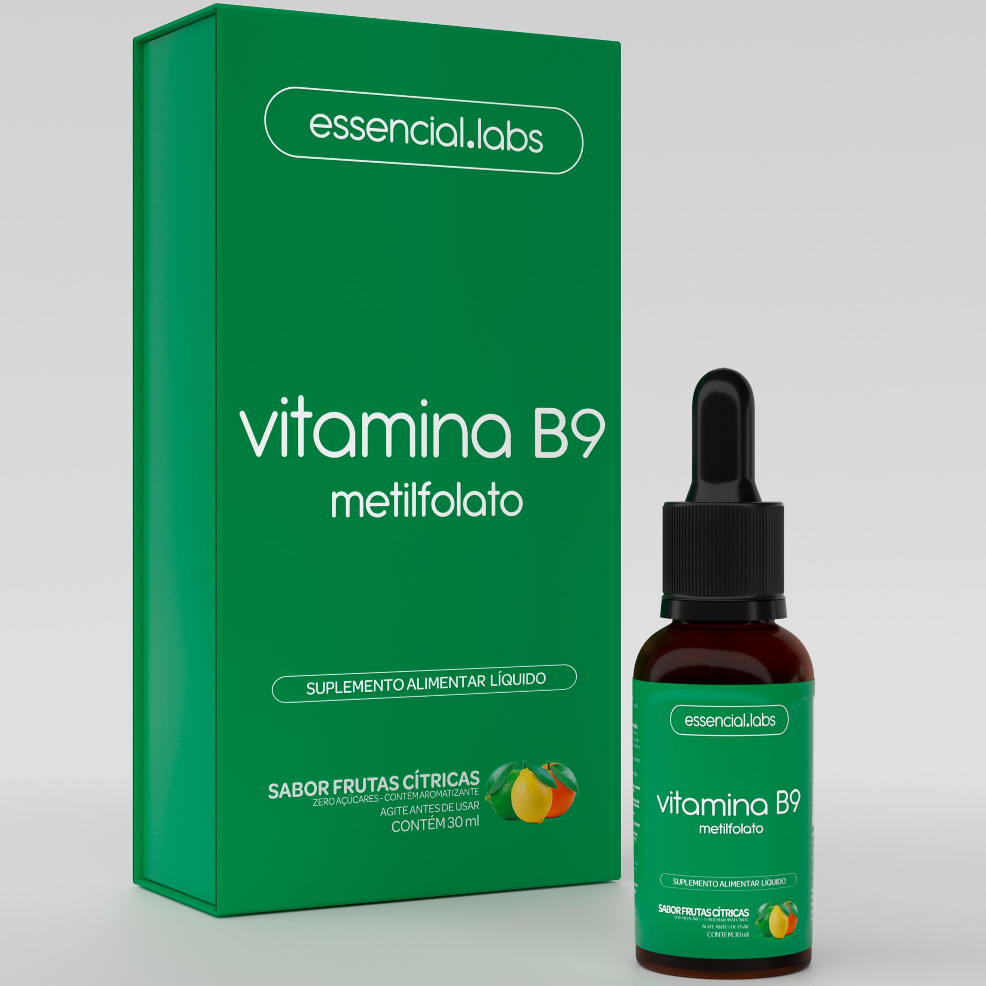 Vitamina B9 Metilfolato - Essencial Labs - 30ml