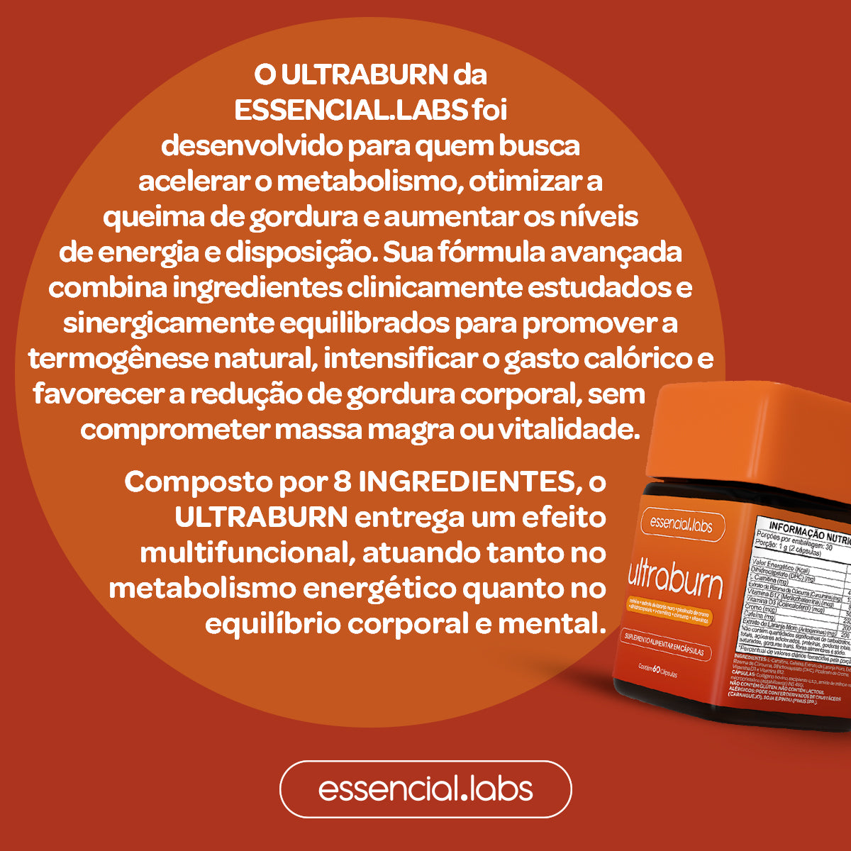 Ultraburn - Essencial Labs - 60 cápsulas