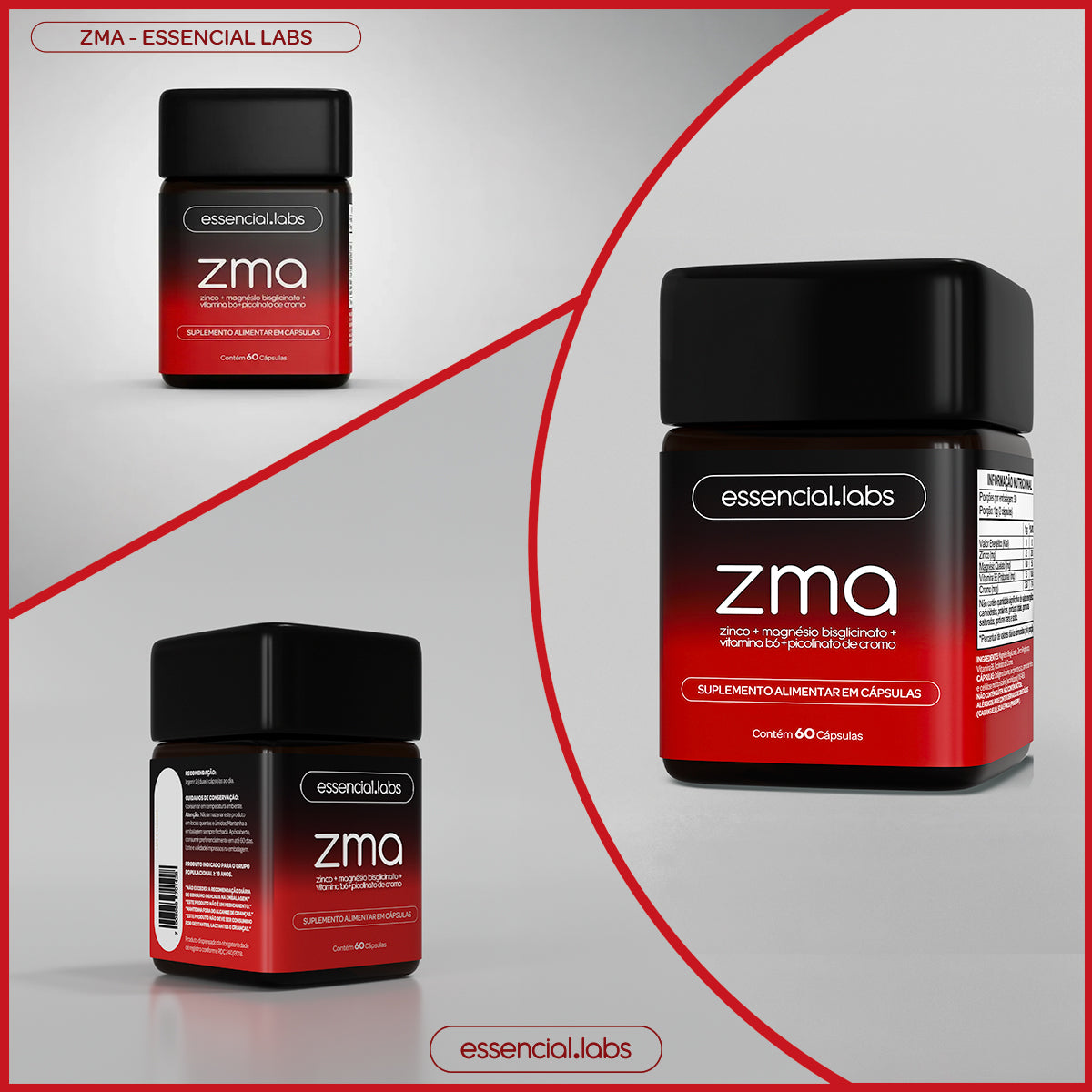 ZMA - Essencial Labs - 60 Cápsulas