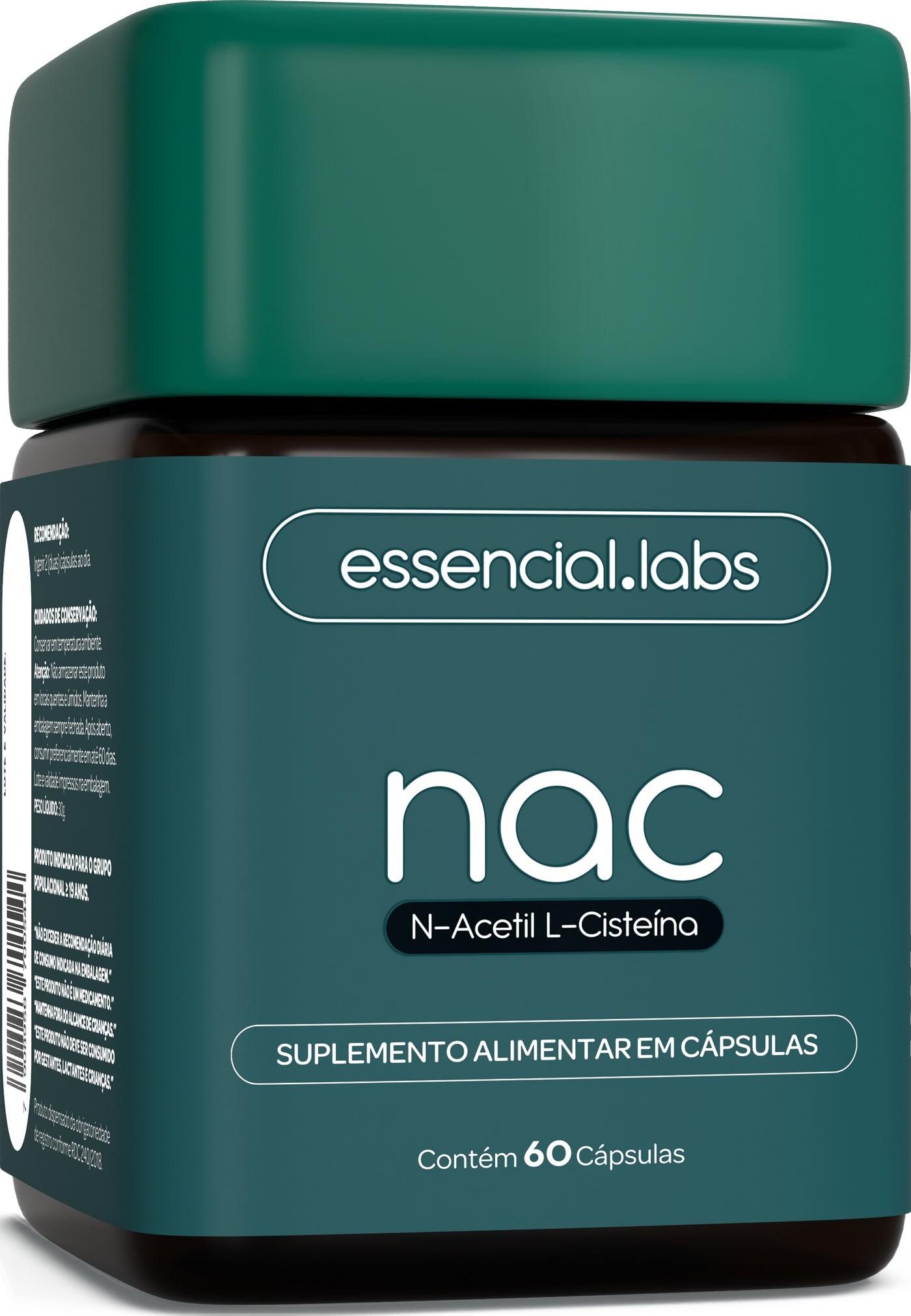 NAC - Essencial Labs - 60 cápsulas