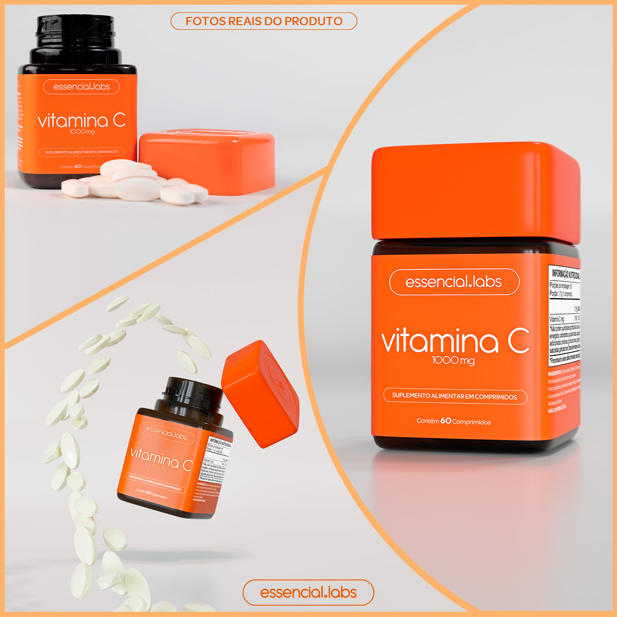 Vitamina C - Essencial Labs - 60 comprimidos