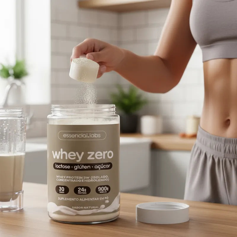 Whey Protein Zero Lactose - Essencial Labs - 900g