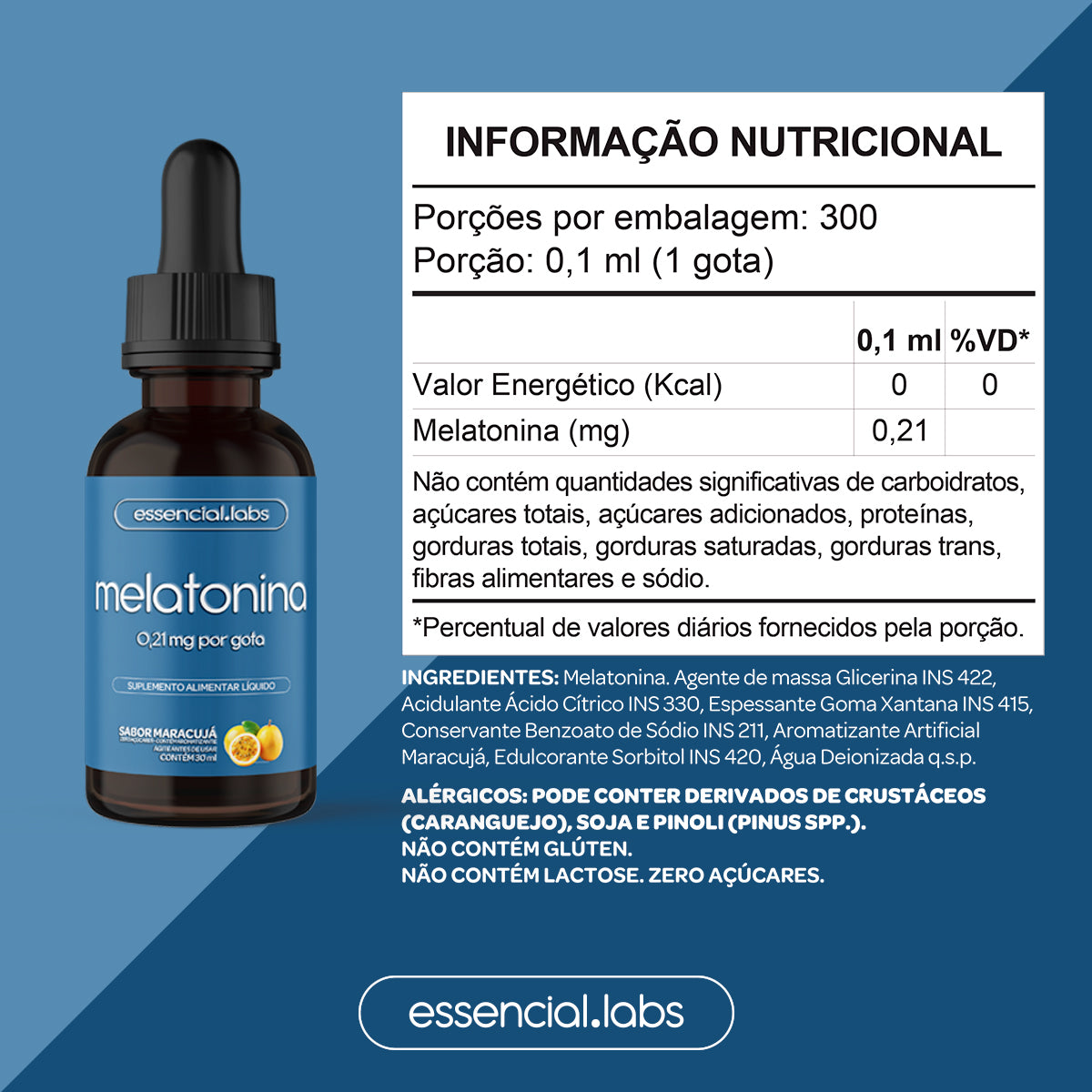 Melatonina - Essencial Labs - 30ml
