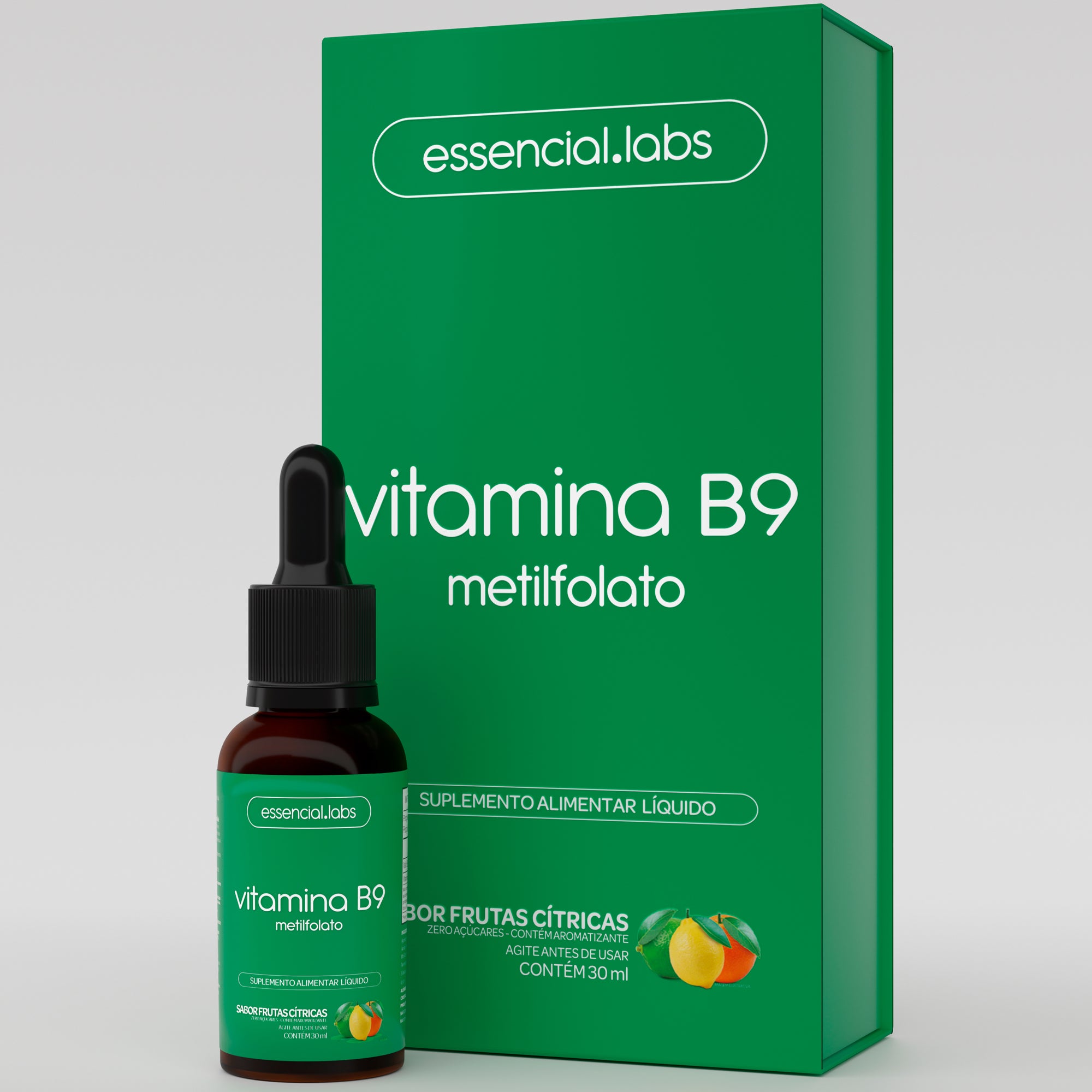 Vitamina B9 Metilfolato - Essencial Labs - 30ml