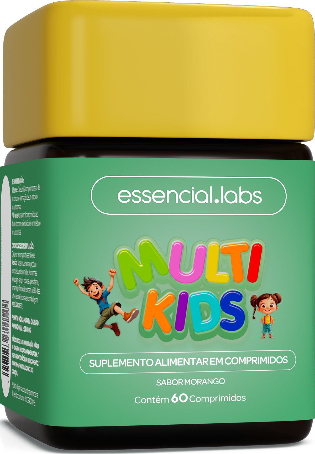 Multi Kids de A a Zinco - Essencial Labs - 60 comprimidos