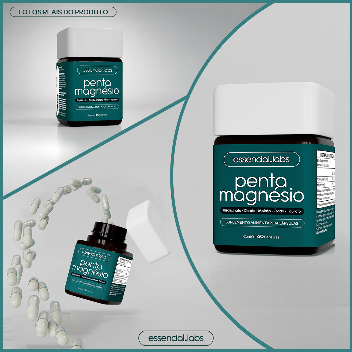 Penta Magnésio - Essencial Labs - 60 cápsulas