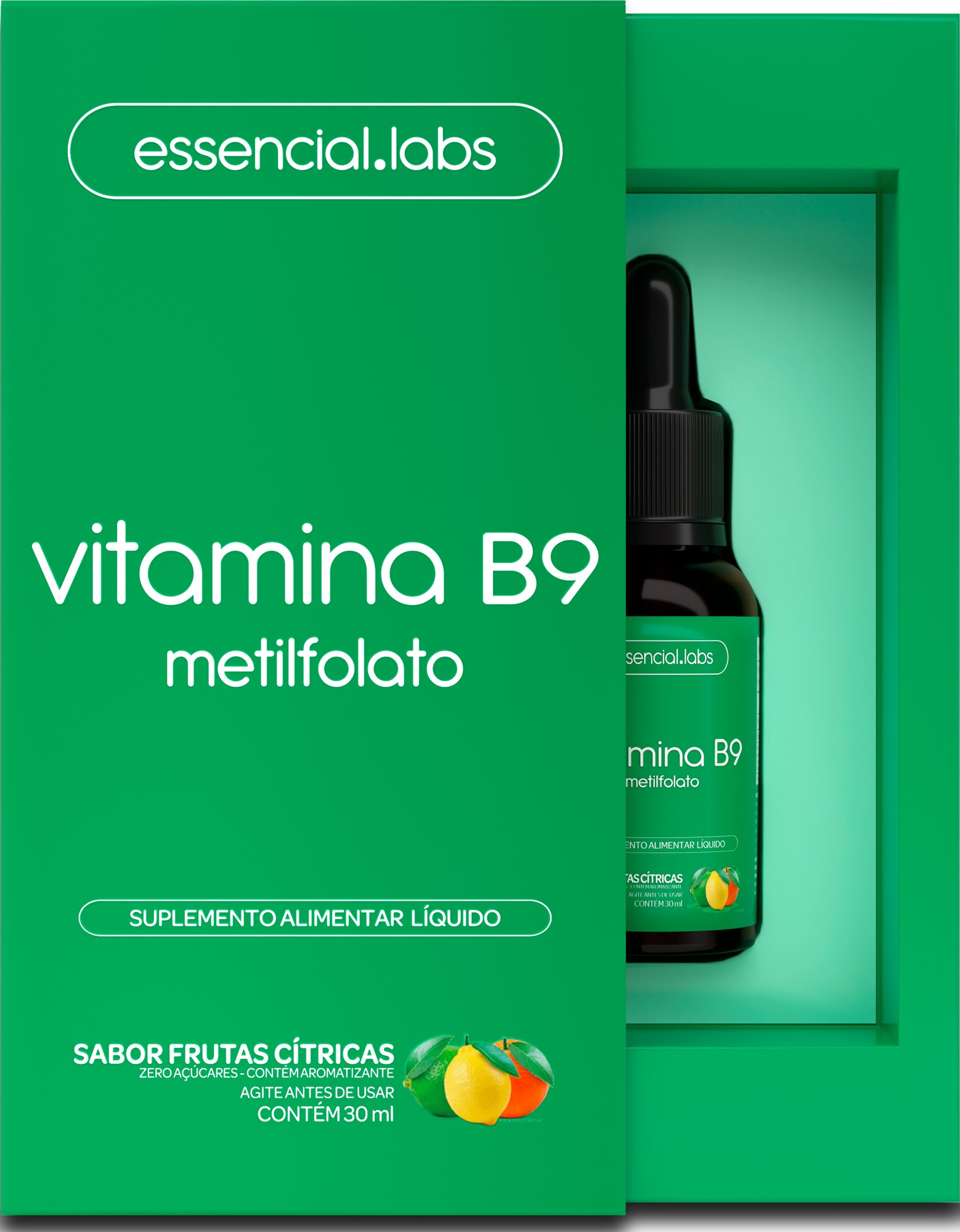 Vitamina B9 Metilfolato - Essencial Labs - 30ml