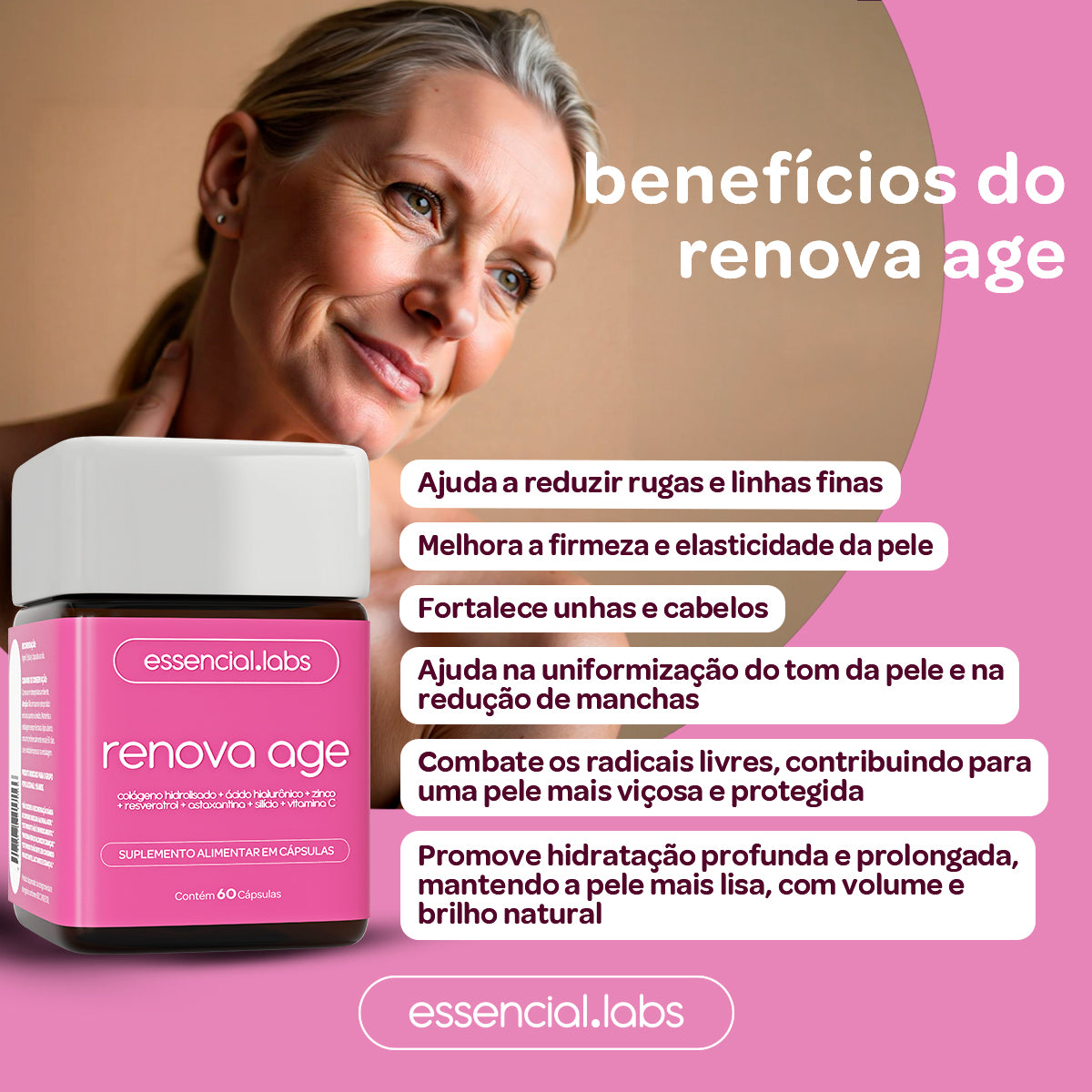 Renova Age - Essencial Labs - 60 cápsulas