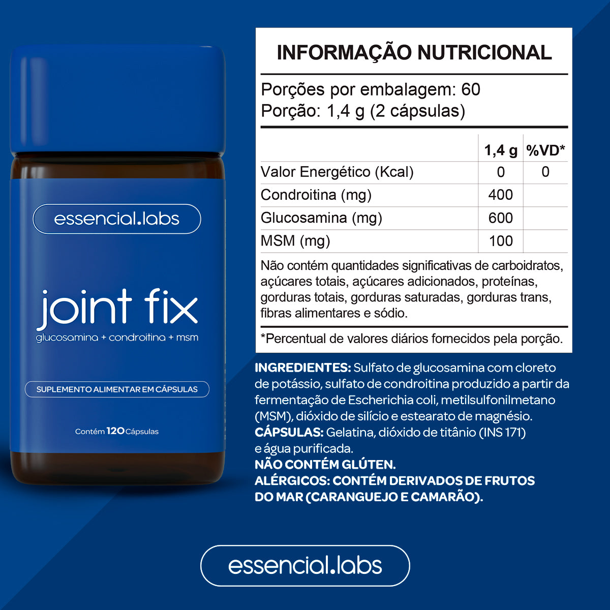Joint Fix - Esencial Labs - 120 Cápsulas