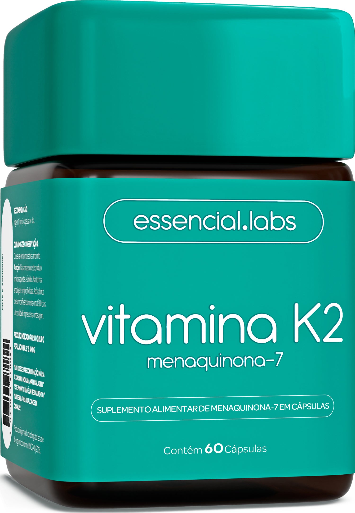 Vitamina K2 - Essencial Labs  -60 cápsulas