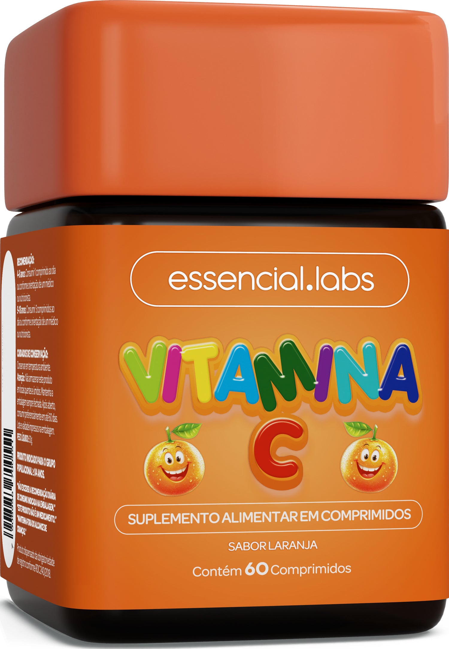 Vitamina C Kids - Essencial Labs - 60 comprimidos
