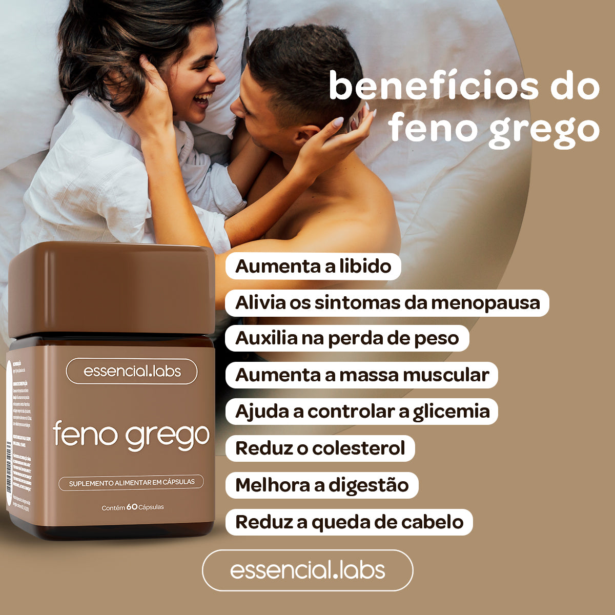 Feno Grego - Essencial Labs - 60 cápsulas
