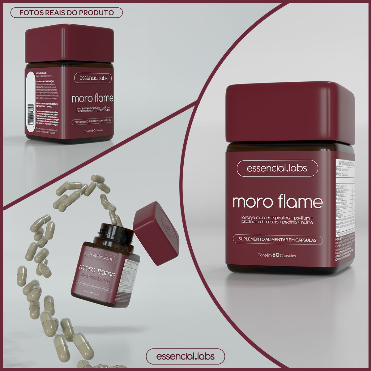 Moro Flame - Essencial Labs - 60 cápsulas