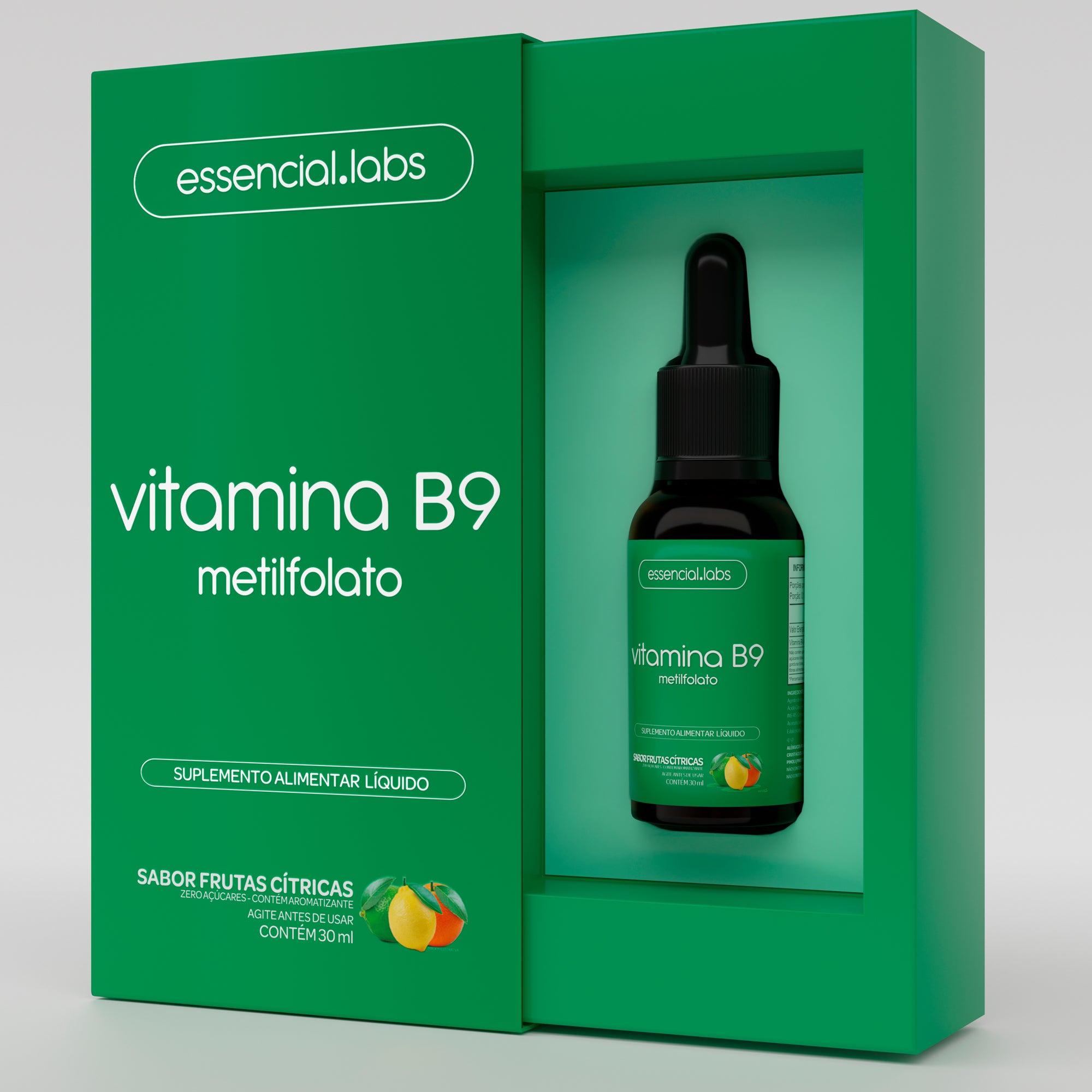 Vitamina B9 Metilfolato - Essencial Labs - 30ml